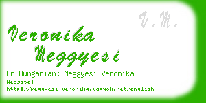 veronika meggyesi business card